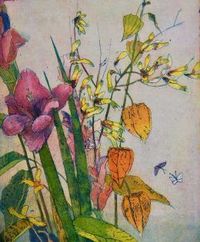 Bouquet de Fleurs, 2020, Plattengröße 27 x 35 cm, Papierformat 50 x 60 cm…
