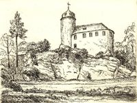 Burg Rabenstein 9x12cm s/w…