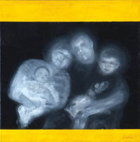 Das goldene Zeitalter (Sirenengesang), Öl 2008, 30 x 30 cm…