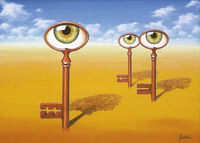 Der Brunnen der Erkenntnis (Die Meute), Öl 1999, 50 x 70 cm…