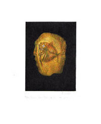 Die Reisen des Lemeul Gulliver, Farb-Acrylriß 2001, 16 x 12 cm (32 x 25 cm)…