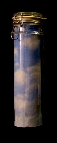 Ein anderer Teil des Waldes, Öl und Glas 1998, ca. 33 x 13 x 15 cm…
