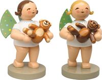 Engel mit farbigen Flügelpunkten und Teddy&hellip;