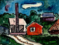 Heinz Tetzner - Brauerei (Gersdorf) - Aquarell…