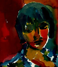 Heinz Tetzner - Portrait - Aquarell…