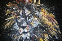 Löwe 2021, 120x80 cm, Acryl auf Leinwand…