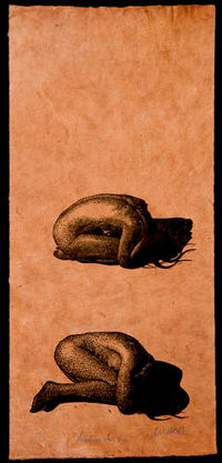 Medusa Variation 2-2, Holzschnitt 2007, (ca. 50 x 23 cm)…