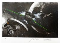 Star Trek - UNFAIR FIGHT - Zeichnung auf Papier&hellip;