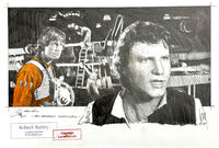 Star Wars - AN APPARENT MERCENARY - Zeichnung auf Papier - 15 x 33 (RB1457)&hellip;
