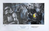 Star Wars - A SHADOW IN THE WOODS - Zeichnung auf Papier&hellip;