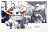 Star Wars - BRILLIANT BABY - Zeichnung auf Papier - 15 x 32 cm (RB1590)&hellip;