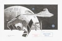 Star Wars - EMPIRE MACHINES - Zeichnung auf Papier - 15 x 33 cm (RB1601)&hellip;