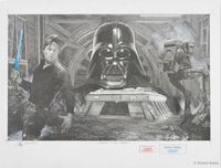 Star Wars - Fracas in the Forrest - Zeichnung auf Papier…