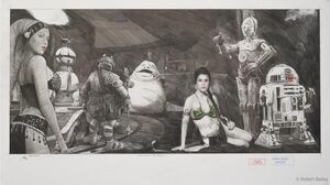 Star Wars - Morning At The Palace - Zeichnung auf Papier