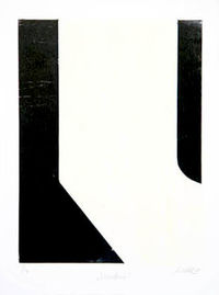 Voodoo, Farb-Holzschnitt 2008, 40 x 30 cm (48 x 36 cm)…